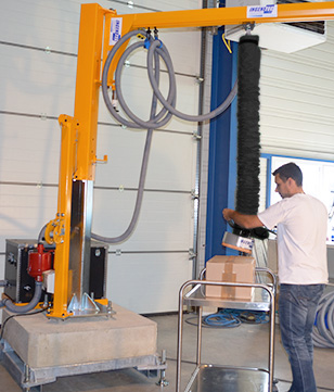 Tube de levage sur potence à fût télescopique